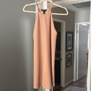 Forever 21 Peach Halter Mini Dress
